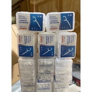 Dental floss toothpick box of 50, dental floss toothpick for oral hygiene