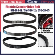 535-5M-15 Electric Scooter Belt HTD Drive Stripe Rubber Transmission Belt 384-3M-12 390-3M-12 Belts