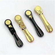 ASA 72-Tooth Mini Two-Way 2-Point Ratchet Screwdriver Handle, Shaking Head Black Chrome 2-Point Scre