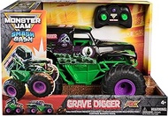 Monster Jam - Smash 'n Bash Grave Digger, Remote Control Monster Truck that Deforms in Crash and Rep