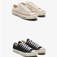 【ของแท้ 100% Converse Chuck Taylor All Star 70 hi รองเท้าผ้าใบหุ้มข้อ คอนเวิร์ส 1970s รองเท้าผ้าใบ canvas shoe สีดำ สีขา 42.5 （27.5CM） black