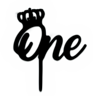 Topper Kue Akrilik Angka 1 Satu One / Cake Topper Decoration Inspiration One Old Month Year Baby Bor