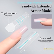 [BraveYimu] Sandwich Dual Nail Forms 240pcs 15Size Qui Extensions-Dual Forms No Paper Forms Needed 3