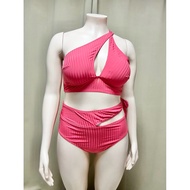 Plus Size Two Piece Swimsuit Bikini Set Rib Type 2XL