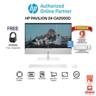 HP Pavilion 24-CA2000D 23.8" Touch FHD All-in-One Desktop PC Snowflake white (i5-13400T, 8GB, 512GB SSD, Intel, W11, HS)
