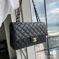 預購）Chanel cf25 coco25 經典羊皮黑金