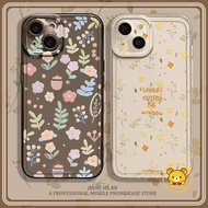 Small Fresh Floral Clear Phone Case For Samsung Galaxy S26 S25 FE Edge Ultra Plus A57 A37 A17 A07 A5