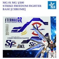 WATER DECAL [XING-YU] MG01 STRIKE FREEDOM FIGHTER BASE MG 1/100 SLIDE [CHROME] MODEL KIT 01
