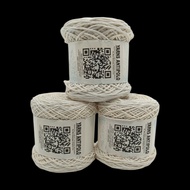 SOFT COTTON YARN CREAM COLOR - 6PLY/ 8PLY/ 12 PLY - 150grams/roll