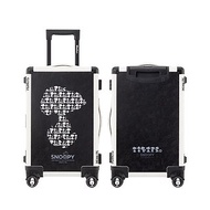 【SNOOPY 史努比】20吋時尚經典鋁框款行李箱(兩色任選)