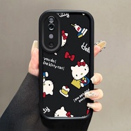 Casing hp for VIVO V40 5G V40 Pro 5G V40 Lite 5G Y200 5G Y300 5G Case Cake Kitty protector New soft 