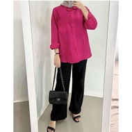 FUSCHIA RAYON DIAMOND SHIRT