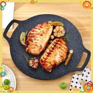 Cast iron pan SIZE 34 - Stone baking pan non-stick pan size 34 cm Korean non-stick stone pan chao da