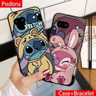 Case For Google PIXEL 8A GKV4X G6GPR G8HHN G576D Cartoon Lilo Stitch Baby Case Cellphone