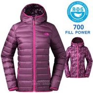 RV城市【美國 The North Face】L零碼送》女 款保暖雙面穿防潑連帽羽絨外套 700FP鵝絨 防風_35CM