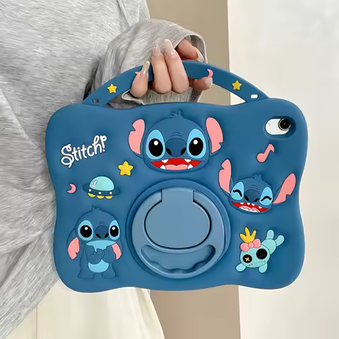 Cute 3D Cartoon Stitch Silicone Kids Case For Lenovo Xiaoxin Pad 2024 Tab M11 11 inch TB330FU TB331F