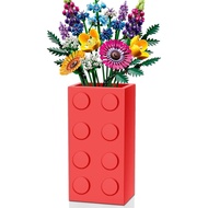 Pasu untuk Lego 10347 10280 10328 Bunga, untuk Set Bangunan Bunga Lego, Rak Pameran untuk LegoRoses 