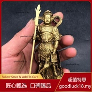 黄铜纯铜 二郎神摆件 杨戬郎君摆件真君神像铜像家居铜器风水工艺品摆件Brass Erlang God Ornament True Jun God Statue Home Decoration20260