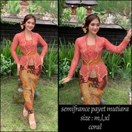 kebaya semifrance payet mutiara