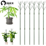 SUERHD Plant Support Stakes, Plants Support Detachable Plant Support Pile Stand,  Plastic 43.3" Plant Climbing Frame Outdoor Indoor