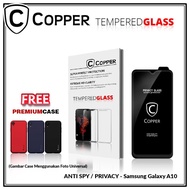 Samsung A10 - COPPER Tempered Glass PRIVACY / ANTI SPY (Full Glue)