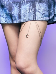 Cider Layered Moon Decor Thigh Chain