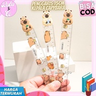 CAPYBARA HEAD RULER 15cm CUTE UNIQUE CUTE RULER CAPYBARA HEAD RULER 15cm LONG CUTE