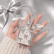 AS05 18W Charger Protector/20W Coquette Case Cable Ribbon Flower Bear Motif