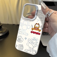 Casing iPhone 11 12 13 14 15 16 17 Pro Max Garfield Suitable  Case For iPhone 13PM,16PM,15PM,14PM,12