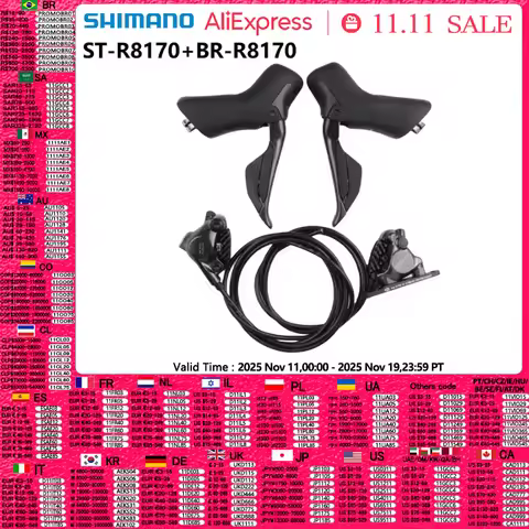 Shimano ULTEGRA R8170 2x12speed Di2 R8170 Shifter Hydraulic Disc Brake Flat Mount R8170 Brake For El