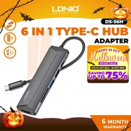 LDNIO DS-56H 6 IN 1 USB-C MULTI-FUNCTION PD100W TYPE-C TO PD3.0 HDMI HUB ADAPTER