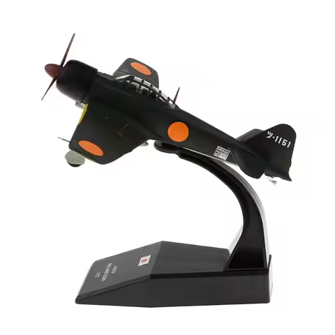 1:72 Mitsubishi A6M3 Zero Aircraft Model World War II Diecast Military Aeroplane Collection Art Craf