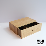 มูจิ กล่องเก็บของไม้แบบลิ้นชัก - MUJI A Wooden Storage 1 Drawer (W27 x D17 x H9 cm)