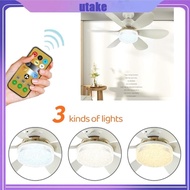 UTAKEE Ceiling Fans with Lights 16 5 Ceiling Fan with Remote Control 3 Modes Fan Speed Lamp Brightness Ceiling Fan