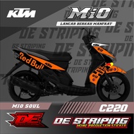 Redbull Ktm! Striping stiker Motor MIO Soul (C220) stiker Motor