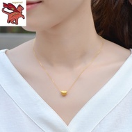 Original 916 Gold Brushed Love Heart Pendant Necklace Gold Heart Pendant Necklace Women