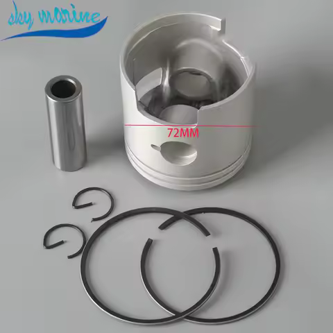 61N-11631-00 Piston And Piston Ring Set (Std) For Yamaha Outboard Motor 2T 25HP 30HP 61N-11631-00-95