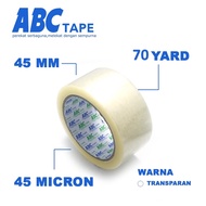 PTT Lakban Bening 45MM Merk ABC TAPE Lakban Coklat Murah Import