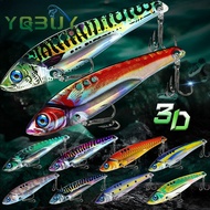 1pcs Fishing Lure 3D VIB Umpan Vibrating Spinner Balancer Fishing Lure With Treble Hooks