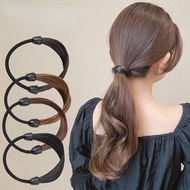 Online celebrity tied ponytail wig rope female simple temperament elegant Joker tied hair elastic Ko