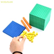 [WillBeRedM] Ten Blos Complete Set Kids Math Plaything Math Blos Plastic Base Ten Set Cube Kids Math