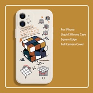 Creative Rubik's Cube Graffiti for IPhone 12 mini 13 14 15 Pro Max 15 Plus 7 8 Plus XR X 11 Pro XS M