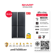 SHARP ตู้เย็น 4 ประตู มี Plasmacluster ขนาด 18.5 - 20.3 คิว รุ่น SJ-FX52TP-SL SJ-FX57TP-SL สีเทาเงิน