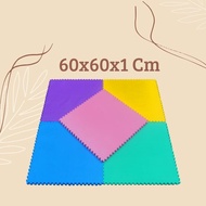 60x60 Mattress, 1 Cm thick, 1 piece Floor Mat/ Playmat/