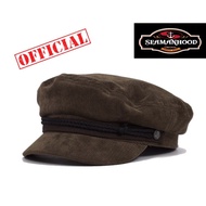 Original Fisherman Hat/ Fiddler Cap/ Captain Hat/ Sailor Hat Corduroy Dark Brown