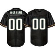 Customized Name & Number Men's Embroidered American Football Jersey, Jacksonville Black V-Neck Perso