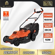 BLACK& DECKER BEMW471BH-XD 1600W 38cm Lawn Mower (BEMW471BH, BEMW471)