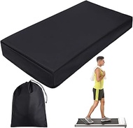 Windyun Under Desk Treadmill Cover Dustproof Waterproof Walking Pad Cover Foldable Protective Cover for Home Walking Treadmill Indoor Office Under Desk Running Machine, Black