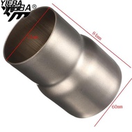 60MM to 51MM Exhaust Adapter Reducer Connector Pipe Tube FOR Kawasaki ZX6R ZX7R ZX10R ZX14R NINJA650