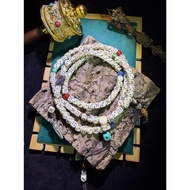 Palace in Budala [Tibetan] {High-Density Jade Bone-enhancing Auspicious Dice Hundred Treasures Rosar